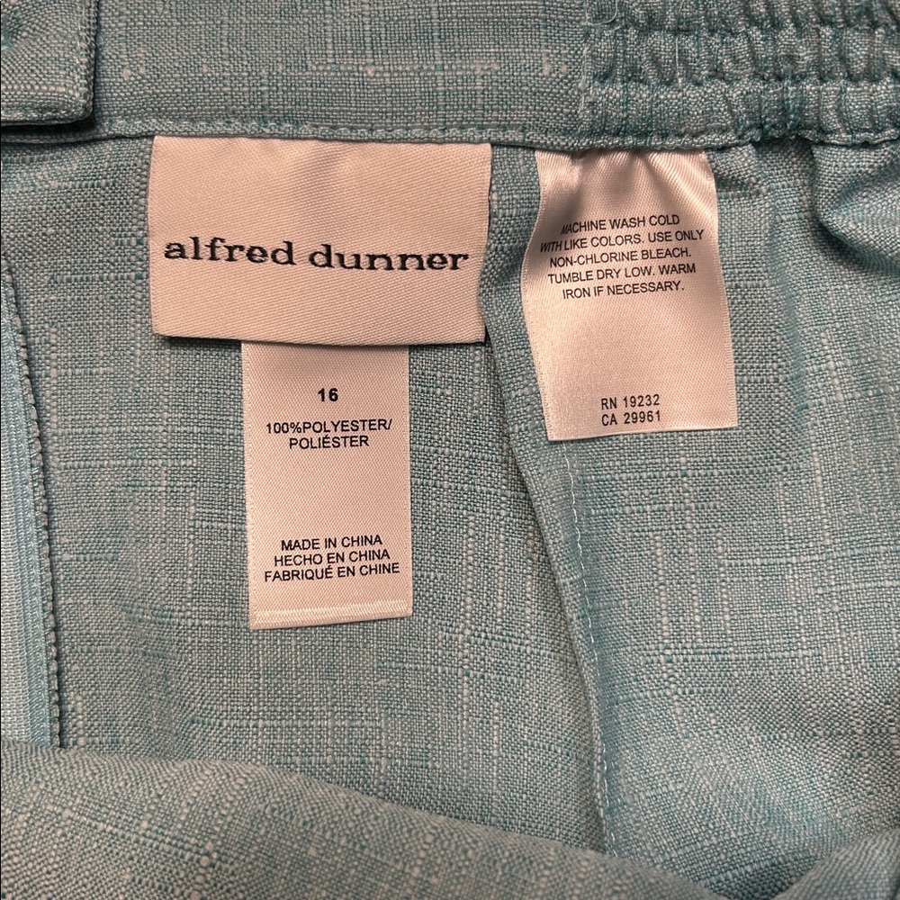 Alfred Dunner Light Blue/Teal Pencil Skirt Professional Career Workwear - Picture 3 of 7